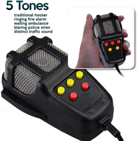 ZONETECH wired microphone close-up for clear PA announcements on site