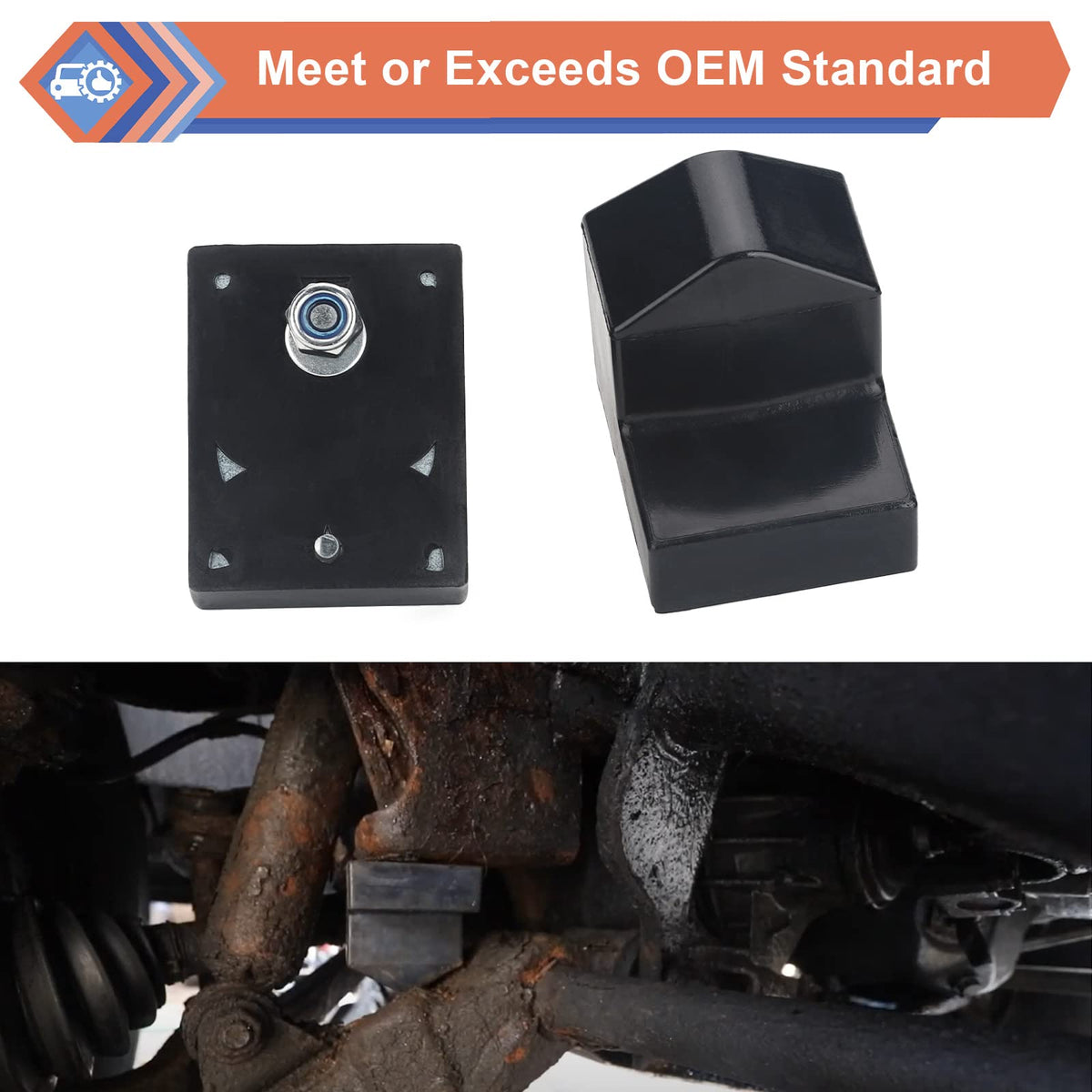 ZONFANT bumper next to ruler to show scale and accurate OEM-equivalent sizing