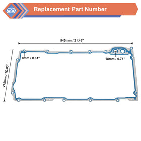 ZONFANT gasket size next to ruler showing scale for fit confidence benefit