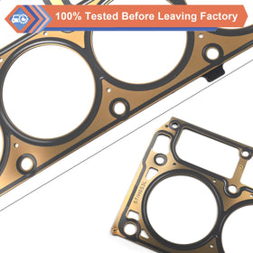 ZONFANT gasket beside ruler for scale confirming correct dimensions and fitment