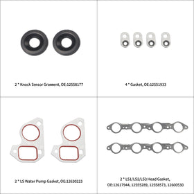 ZONFANT knock sensor grommets and oil filter adapter gasket showing correct fit and protection