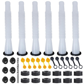 Zoolowua kit front packaging showing six white replacement nozzles and parts, organized