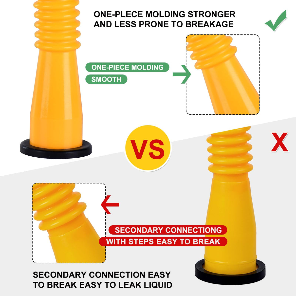 Zoolowua nozzle in use pouring fuel into equipment, controlled flow benefit