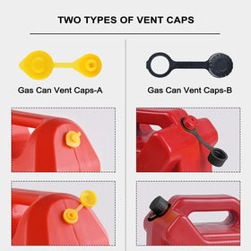 Zoolowua two vent cap styles side by side for different cans