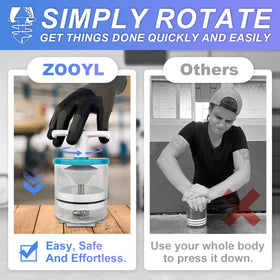 ZOOYL packer attached to a grease gun during refill for fast, mess-free transfers