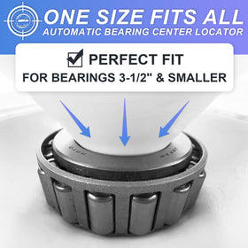 ZOOYL next to a 3.5 inch bearing to show fit and capacity for common wheel bearings