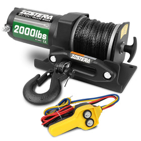 Zostera front view of winch showing compact build and reliable pulling power