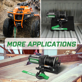 Zostera lifestyle rural recovery scene showing durable winch aiding off-road rescues