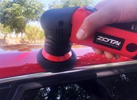 ZOTA long 13.1 ft cord and spare brushes laid out for convenience