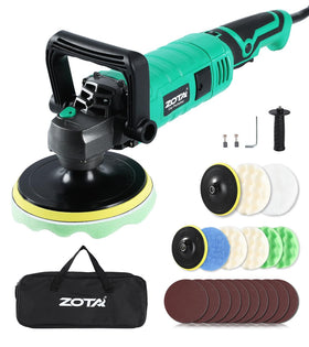 ZOTA polisher front view showing controls and durable housing for accurate polishing