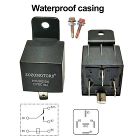 ZOZOMOTORS temperature switch close-up showing threaded sensor and reliable control