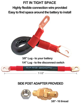 ZOZOMOTORS heavy 2AWG harness and wire for reliable high-current delivery
