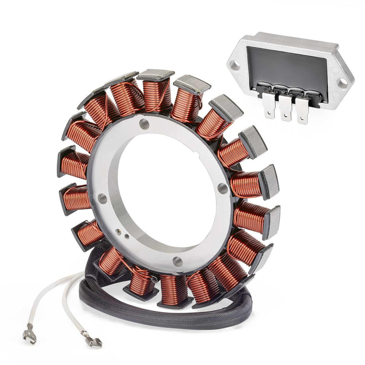 zozoye front view of stator and regulator rectifier shows compact fit and direct replacement benefit