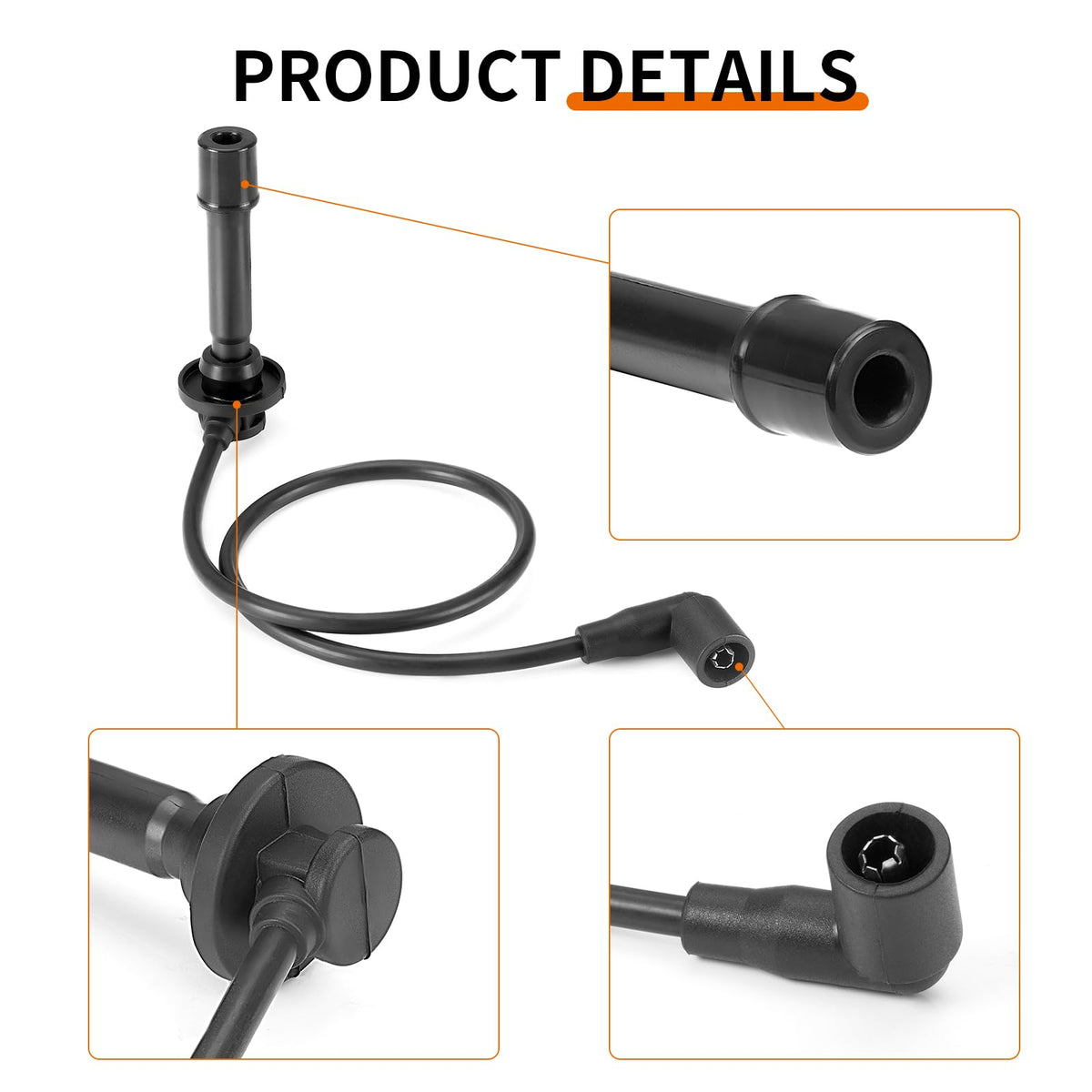 zozoye cap wire installed on Kawasaki Mule engine demonstrating correct fitment