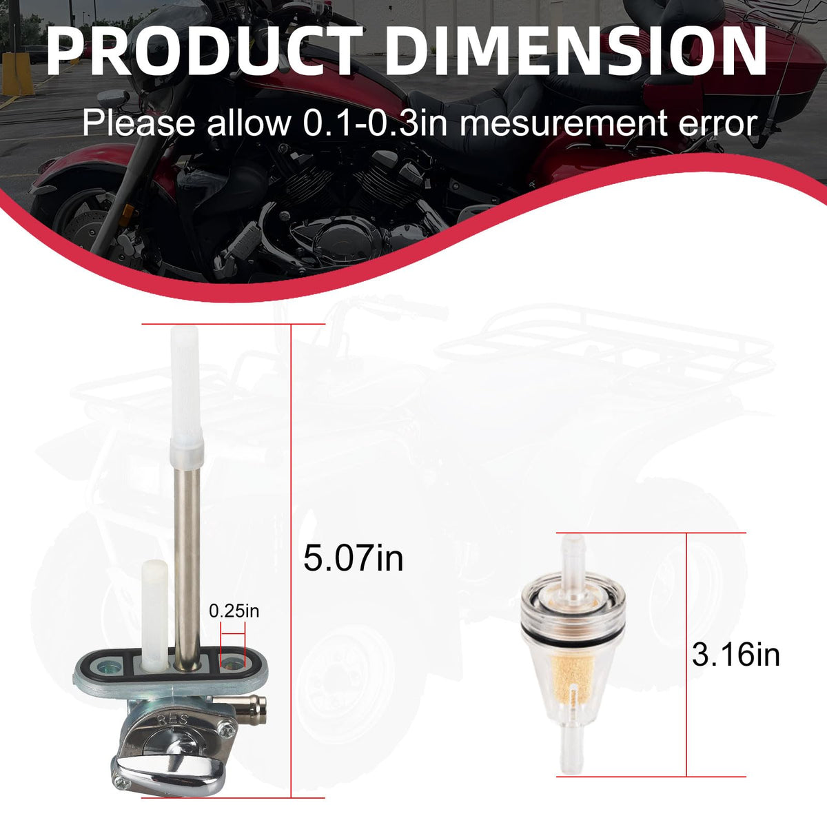 zozoye installed on Yamaha fuel tank demonstrating correct vehicle fit