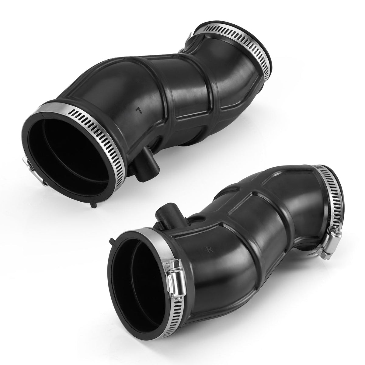 zozoye front view of left and right intake tubes showing fit and alignment benefit