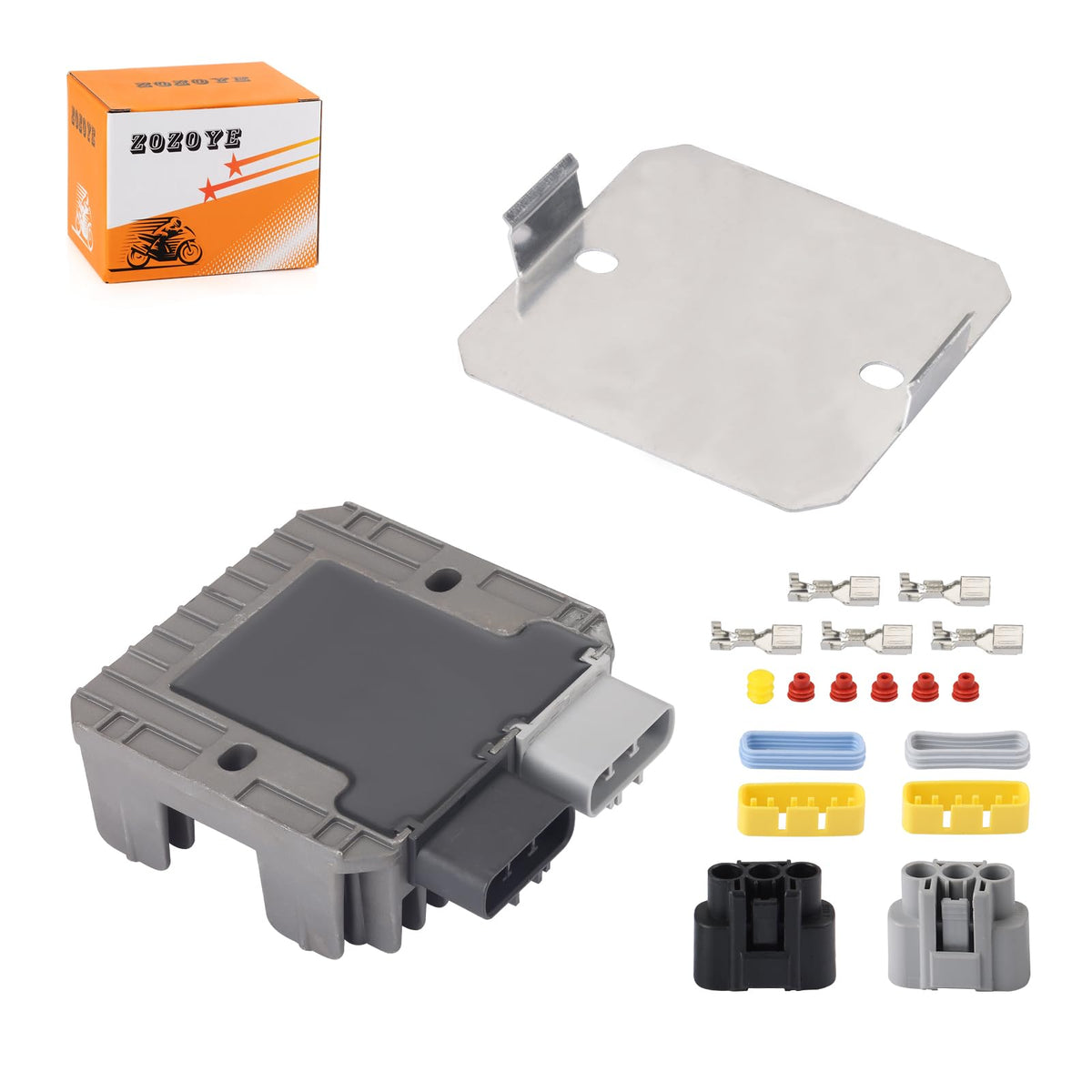 zozoye packaging and contents with one rectifier for ready installation convenience