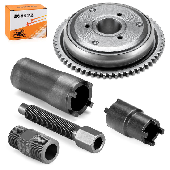 zozoye starter clutch assembly front view showing durable construction and reliable fit