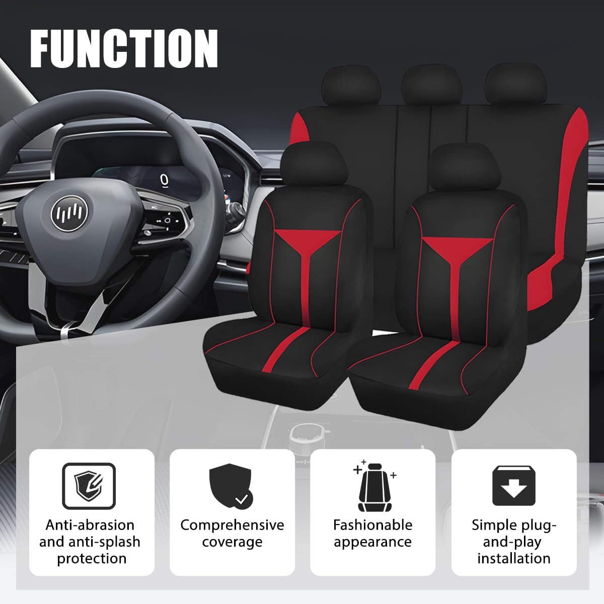 Zpana rear seat installed showing fit and full-coverage protection