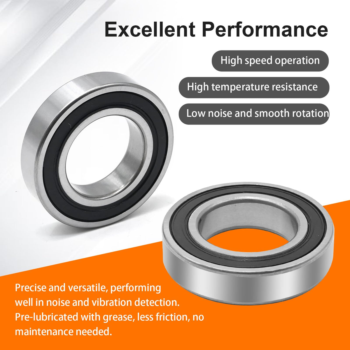 Zreneyfex two replacement bearings side-by-side demonstrating correct sizing