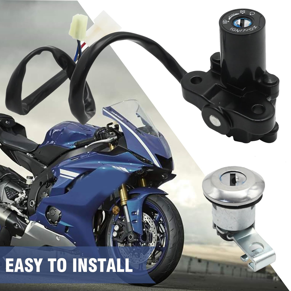 Zreneyfex two keys and accessories layout providing convenient ready-to-install set