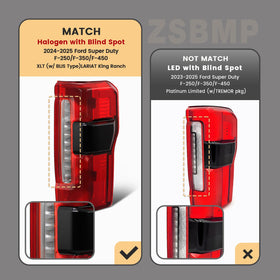 ZSBMP taillight installed on Ford F350 rear demonstrating direct fit benefit