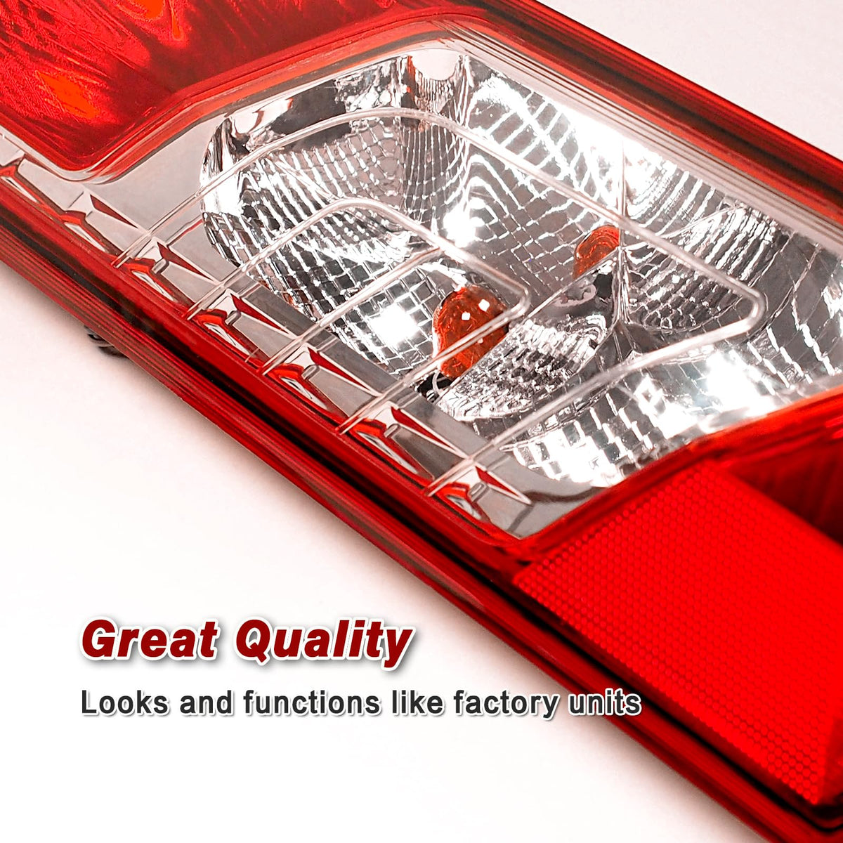 ZSBMP tail light backside with bulbs and harness included for plug-and-play