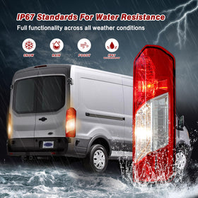 ZSBMP packaged tail light with bulbs and wires demonstrating ready-to-install convenience