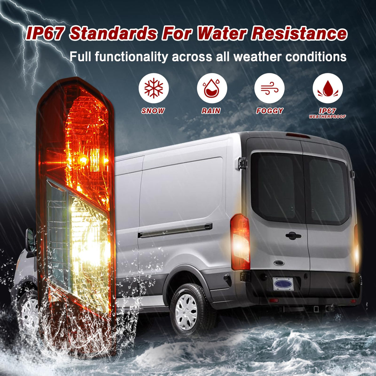 ZSBMP tail light beside ruler showing compact size and exact fit benefit