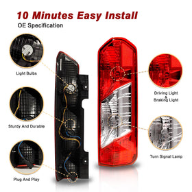 ZSBMP tail light beside ruler showing compact size for accurate fitment