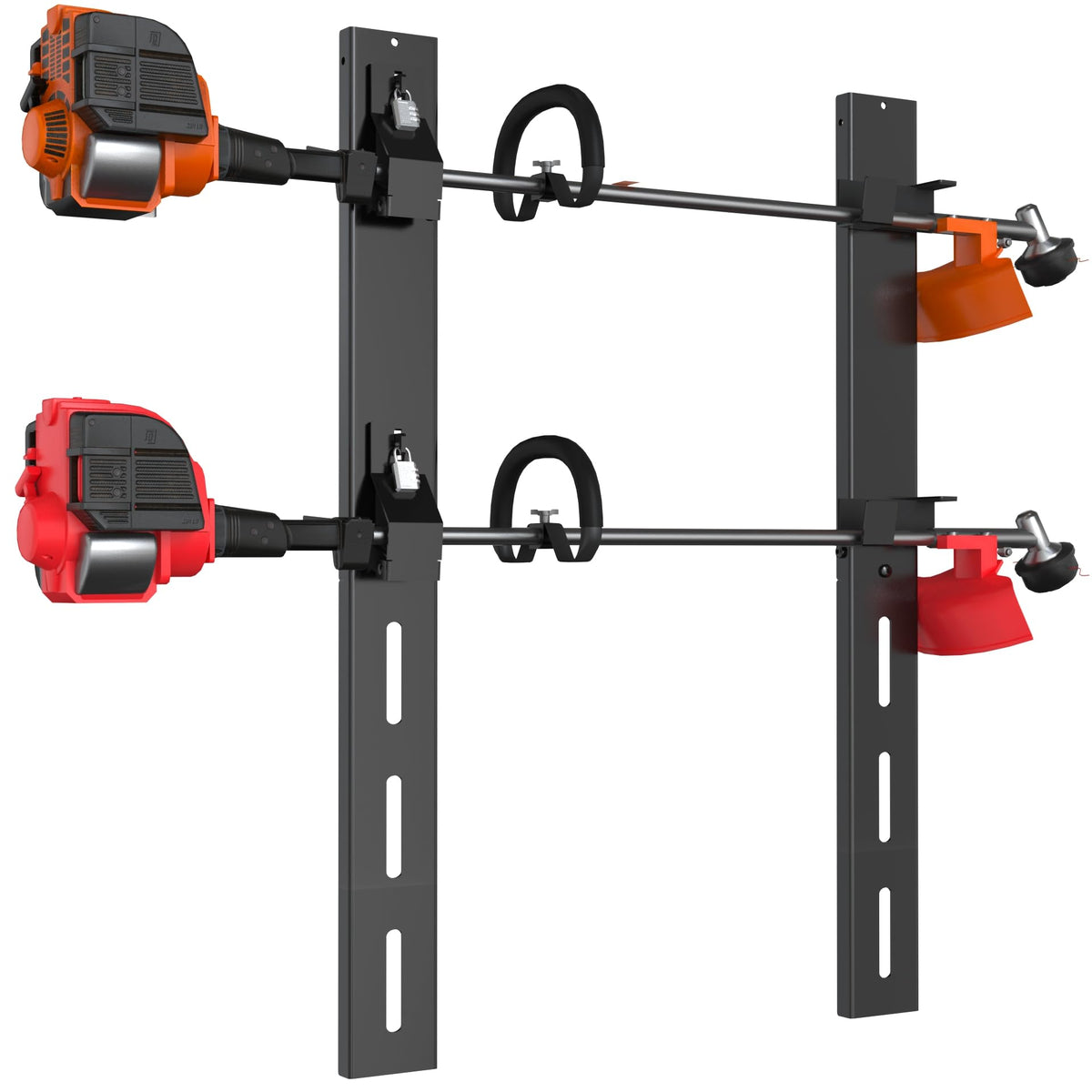 ZSLTLDU front view of trailer trimmer rack showing heavy-duty frame and stable hold