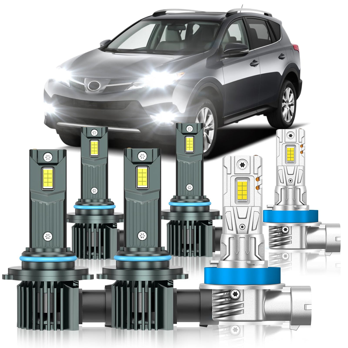 ZSTOPCL front packaging showing six fog bulbs and compatibility with RAV4 for easy fit