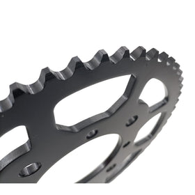 ZTDZZH sprocket dimensions label showing 76mm ID and mounting hole clarity benefit