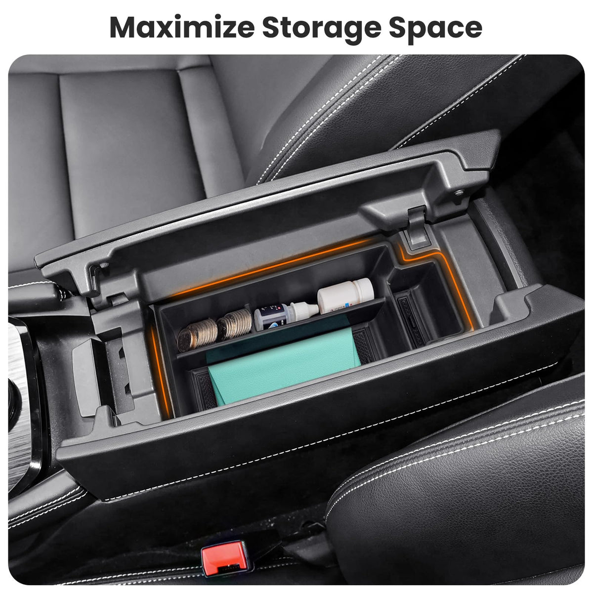 ZTGPMP lower tray showing deep compartment for bulkier items