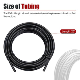 ZTTM coiled 25ft nylon fuel hose ready for workshop use and spares