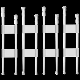 Zubebe front packaging showing four double fridge bar sets and accessories for secure storage