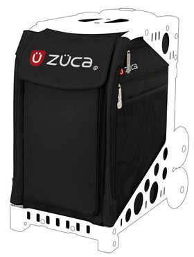 ZUCA Sport insert bag front view showing Obsidian color and quick access