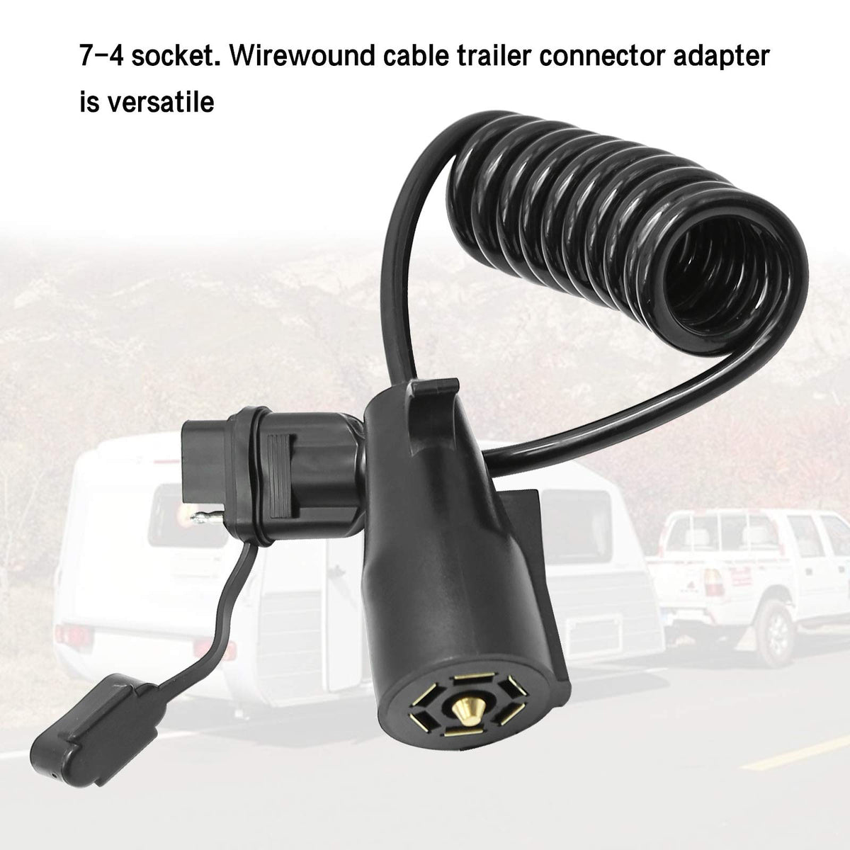 ZUDKSUY adapter beside a ruler to show exact 60 inch extension for planning trailer setups
