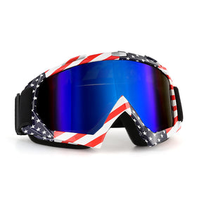 ZukMi front view of goggles showing full coverage and clear lens for protection