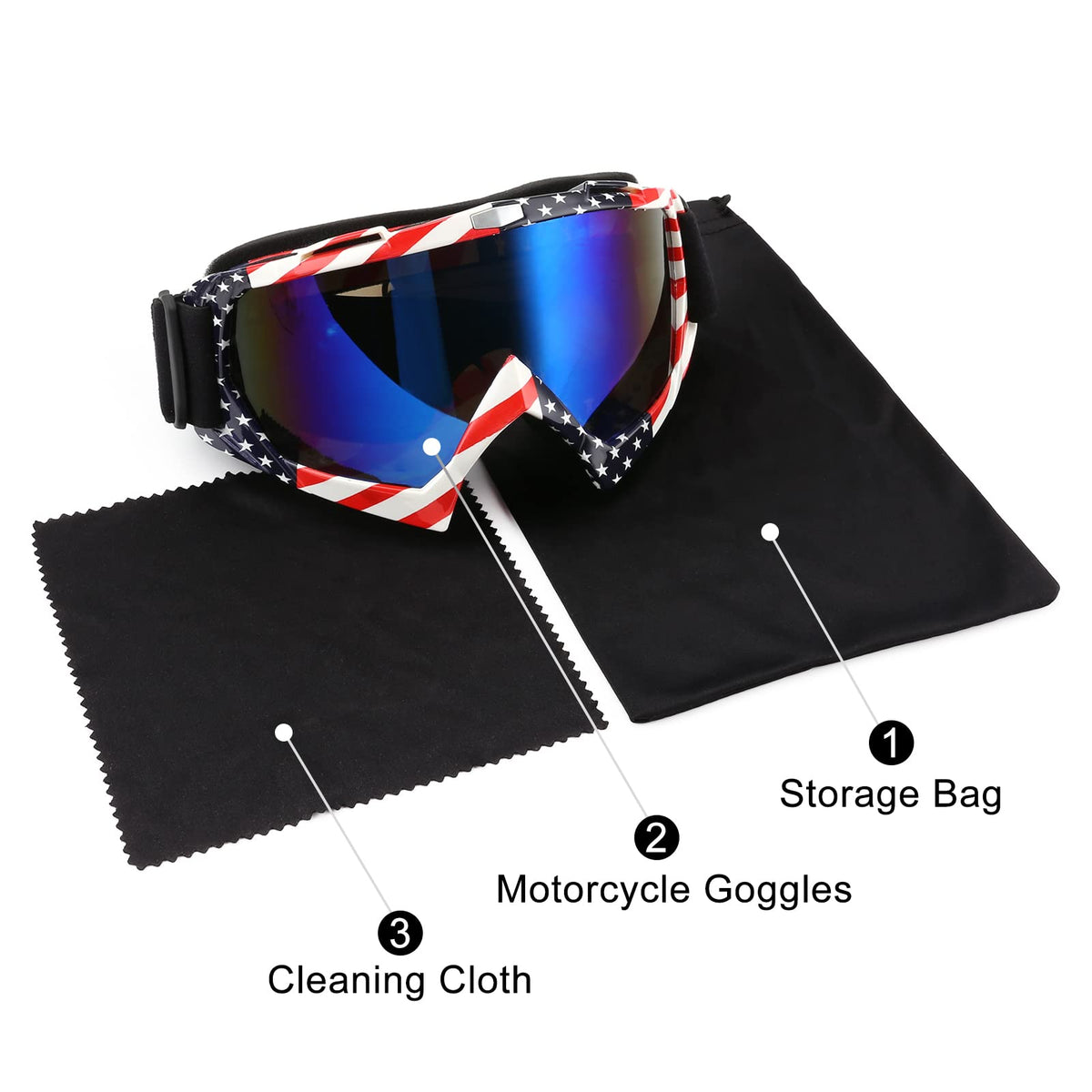 ZukMi goggles held in hand for size comparison showing lightweight portability