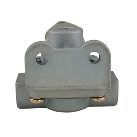 ZUVELLO valve next to ruler to show compact size and easy installation