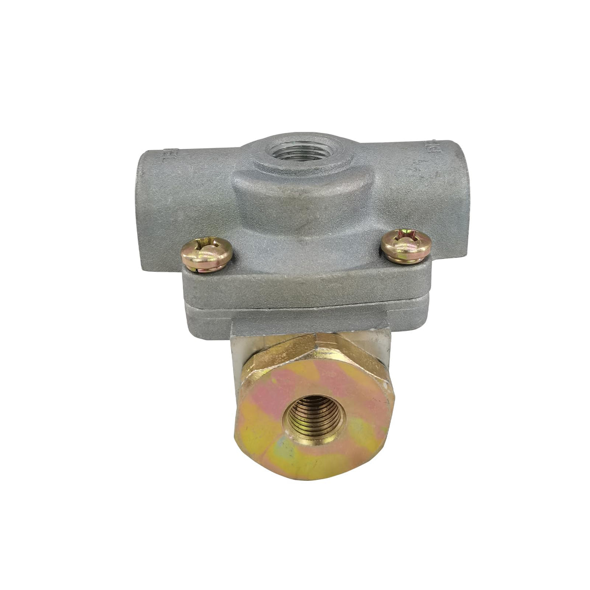 ZUVELLO valve label area with supply and delivery markings for quick identification