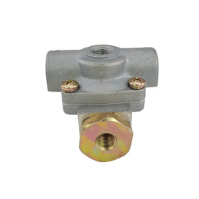 ZUVELLO valve label area with supply and delivery markings for quick identification