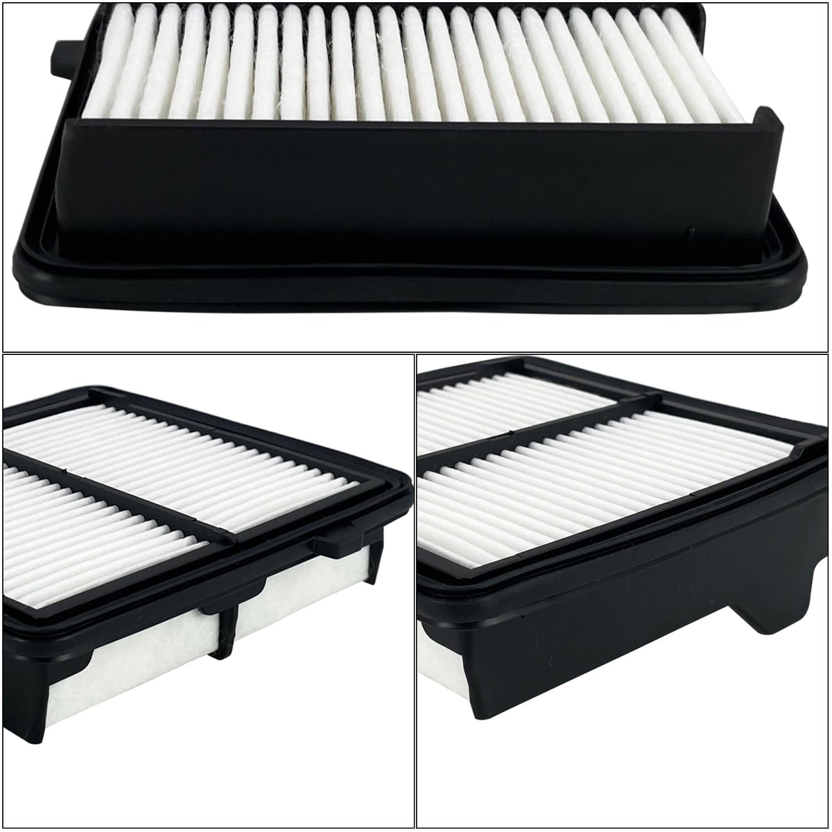 ZUVELLO cabin filter front view showing exact-fit shape for easy replacement