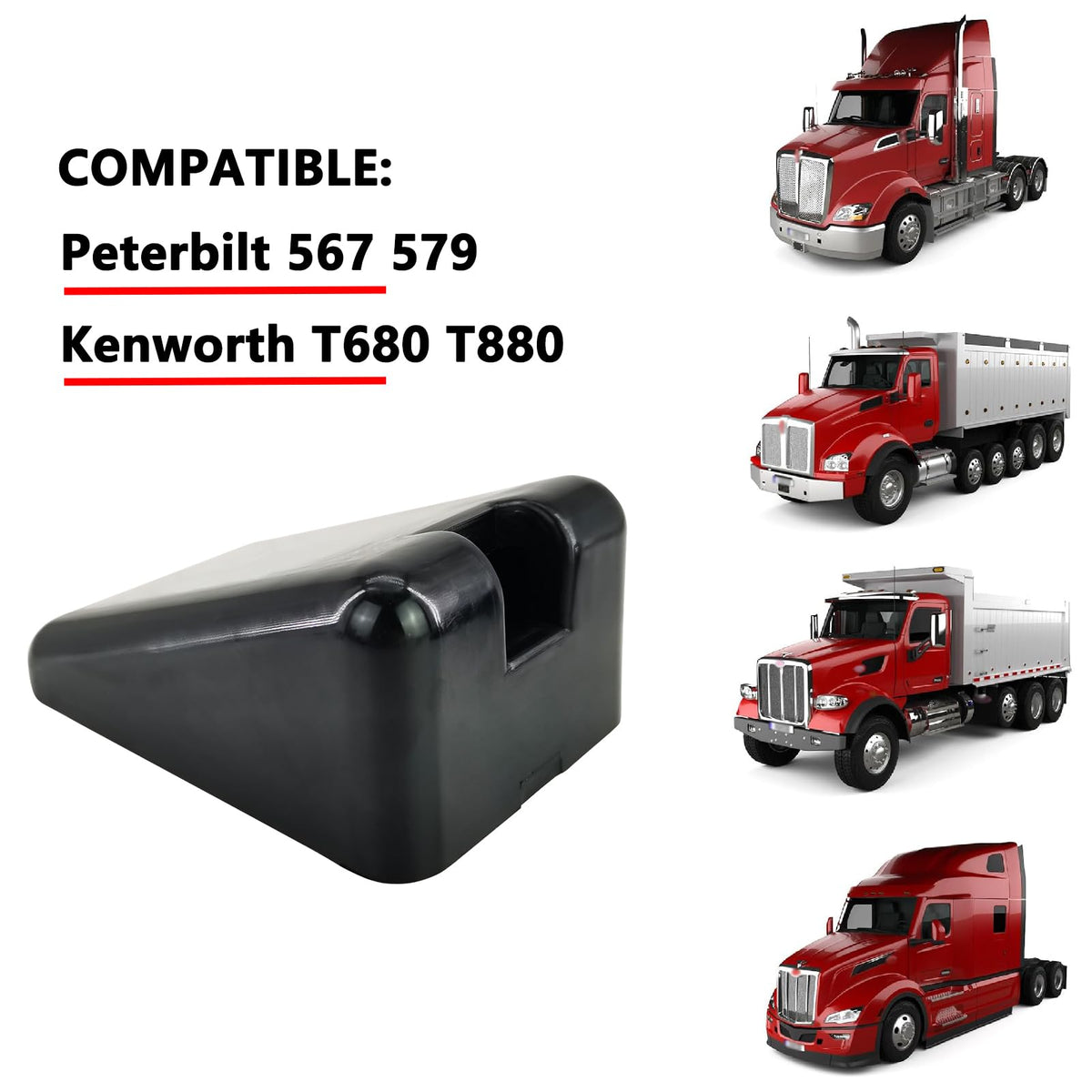 ZUVELLO bumper installed on Kenworth hood showing reduced vibration benefit