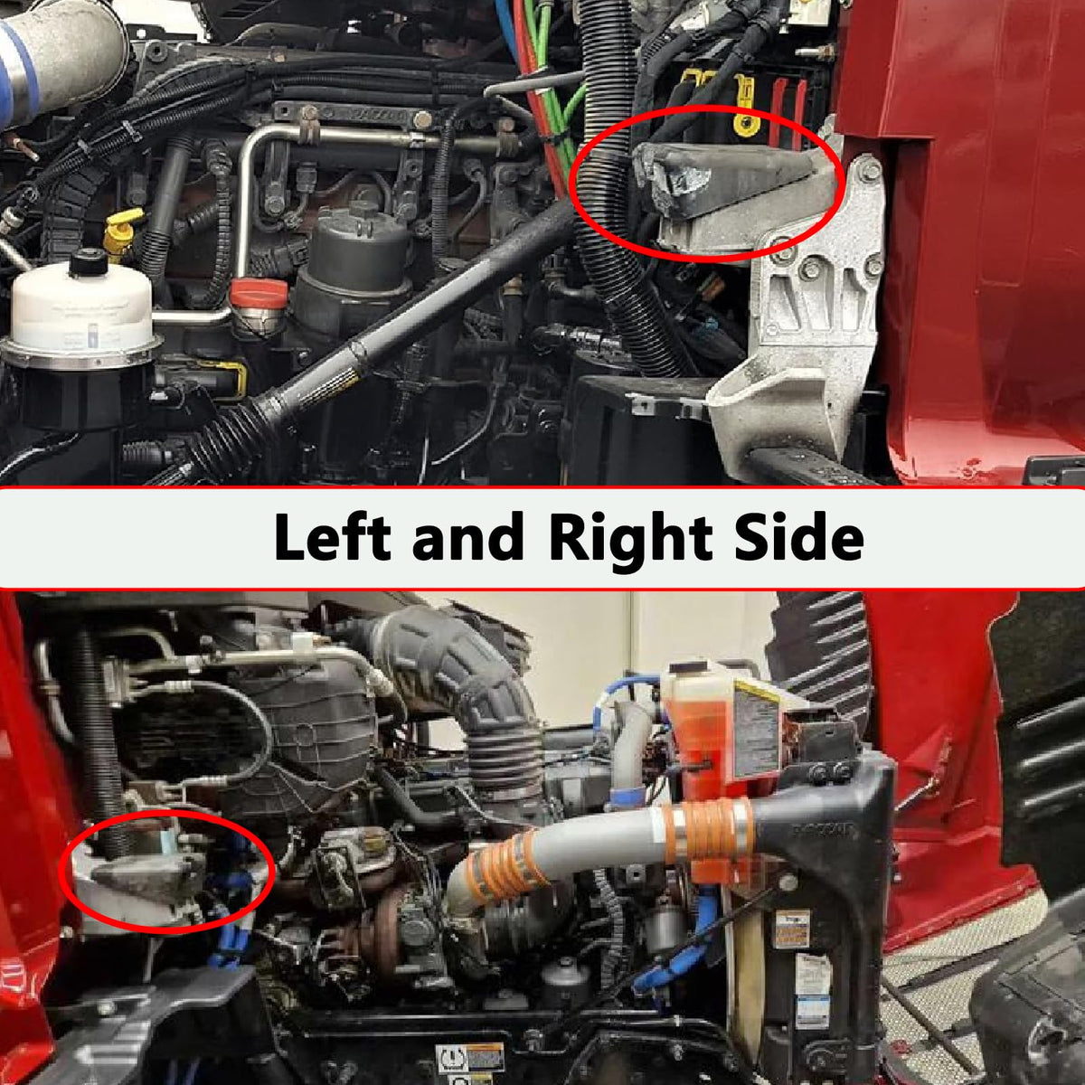ZUVELLO bumper installed on Peterbilt hood showing improved alignment benefit