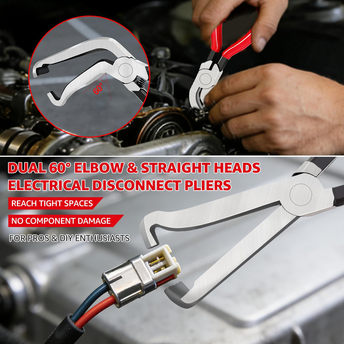 ZUWEFA angled head detail demonstrating reach into tight engine spaces benefit