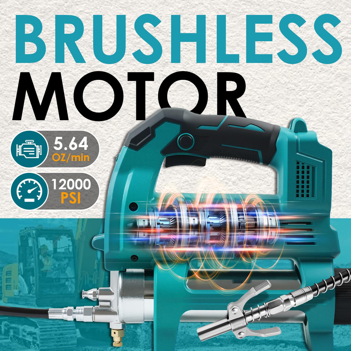 ZUYIYI grease gun LED lighting a fitting for precise work benefit