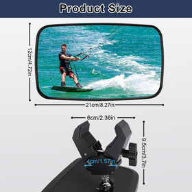 Zwsc mirror rotated on ball head for easy angle adjustment benefit