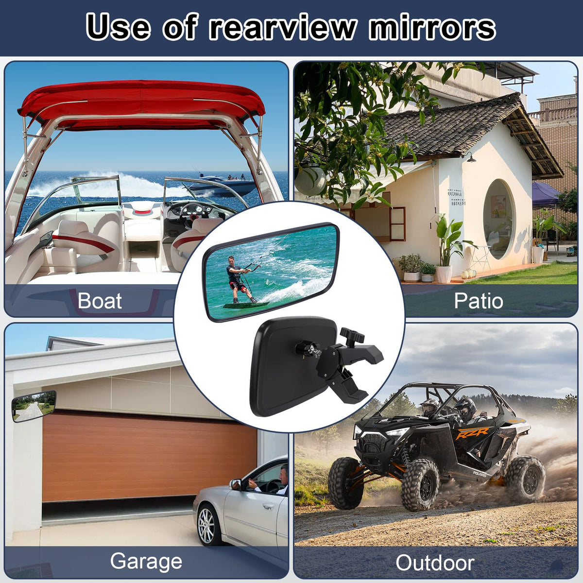 Zwsc mirror hardware and included wrench for quick tool-free installation